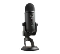 Logitech G Blue Yeti USB Microphone for Recording, Streaming, Gaming, Black | Recording, podcasting on PC and Mac, condenser pc mic for laptop or computer, Blue VO!CE effects, adjustable stand, black