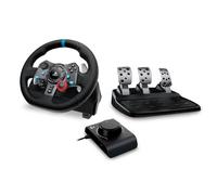 Logitech G G29 Driving Force Racing Wheel and Floor Pedals for PS5, PS4, PC, Mac + Racing Adapter for PRO Racing Wheel and Pedals, Driving Force Shifter, RS Shifter & Handbrake - Black