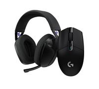 Logitech G G305 LIGHTSPEED Wireless Gaming Mouse, HERO 12K Sensor, 12,000 DPI, Lightweight + G321 LIGHTSPEED Wireless Bluetooth Gaming Headset, dynamic comfort, 16 kHz boom mic, 20+ hrs battery- Black