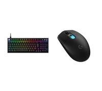 Logitech G G316 X 98 Gaming Keyboard,8 kHz Report Rate, Tactile Switches,LED Dot Matrix Display,Dial,RGB LIGHTSYNC,UK QWERTY + G305 X SUPERLIGHT Wireless Gaming Mouse,HERO 44K Sensor, LIGHTSPEED-Black