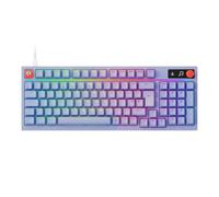 Logitech G G316 X 98 Gaming Keyboard (Lilac) | 8kHz Report Rate, Hot-Swappable Tactile Switches, LED Dot Display/Dial, PBT Keycaps, USB-C, RGB LIGHTSYNC, PC, UK QWERTY