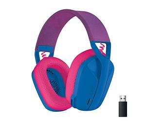 Logitech G G435 LIGHTSPEED & Bluetooth Wireless Gaming Headset (Blue) | Ultra Lightweight 165g over-ear headphones, built-in mics, 18h battery, PC, PS4, PS5, Nintendo Switch & Switch 2 kompatibel