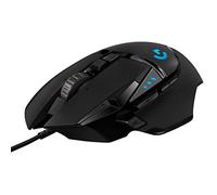 Logitech G G502 HERO High Performance Wired Gaming Mouse, HERO 25K Sensor, 25,600 DPI, RGB, Adjustable Weights, 11 Programmable Buttons, On-Board Memory, PC/Mac - Black