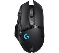 Logitech G G502 LIGHTSPEED Wireless Gaming Mouse - Optical mouse with LIGHTFORCE hybrid optical-mechanical switches, HERO 25K gaming sensor, compatible with PC - macOS/Windows - Black
