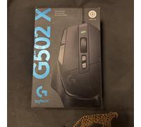 Logitech G G502 X Wired Gaming Mouse - LIGHTFORCE hybrid optical-mechanical primary switches, HERO 25K gaming sensor, compatible with PC, macOS or Windows - Black, New