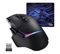 Logitech G G502 X PLUS LIGHTSPEED + G640 SE COMBO - Wireless RGB Gaming Mouse and Large Cloth Gaming Mouse Pad (460 x 400 x 3 mm) - Black