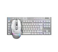 Logitech G G502 X PLUS LIGHTSPEED Wireless RGB Gaming Mouse - Optical mouse with LIGHTFORCE hybrid switches, LIGHTSYNC RGB +G915 X LIGHTSPEED TKL Low-Profile Wireless Gaming Keyboard, QWERTY UK- White