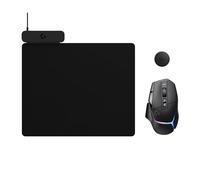 Logitech G G502 X PLUS LIGHTSPEED Wireless RGB Gaming Mouse + POWERPLAY 2 Wireless Charging System, unlimited charge, customisable RGB, HERO 25K sensor, LIGHTFORCE hybrid switches - PC/Mac - Black