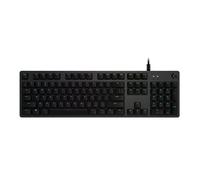 Logitech G512 Mechanical Gaming Keyboard, RGB LIGHTSYNC Backlit Keys, GX Brown Tactile Key Switches, Brushed Aluminum Case, Customizable F-Keys, USB