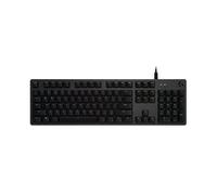 Logitech G512 Mechanical Gaming Keyboard, RGB LIGHTSYNC Backlit Keys, GX Brown Tactile Key Switches, Brushed Aluminum Case, Customizable F-Keys, USB