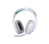 Logitech G G522 LIGHTSPEED Wireless Gaming Headset, LIGHTSYNC RGB, Full Bandwidth Mic & Advanced Synchronised Audio, Tri-Connectivity with LIGHTSPEED, Bluetooth, USB-A to USB-C for PC - White