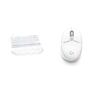 Logitech G G713 Wired Mechanical Gaming Keyboard & G705 Wireless Gaming Mouse, Customisable LIGHTSYNC RGB Lighting, LIGHTSPEED Wireless, Bluetooth Connectivity, Lightweight, White Mist