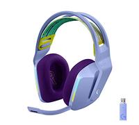Logitech G G733 LIGHTSPEED Wireless Gaming Headset with headband | LIGHTSYNC RGB, Blue VO!CE mic technology and PRO-G audio drivers, Lightweight, 29 Hour battery life, 20m range - Lilac