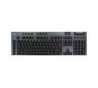 Logitech G915 X LIGHTSPEED Wireless Gaming Keyboard, Low-Profile, PBT Keycaps, RGB Backlighting, GL Brown Switches, Fully Programmable, PC/Mac, UK QWERTY - Black, New