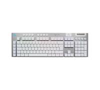 Logitech G G915 X LIGHTSPEED Low-Profile Wireless Gaming Keyboard, QWERTY Pan Nordic Layout, Tactile - White