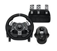 Logitech G G920 Driving Force Sim Racing Wheel & Pedals Kit +Shifter XBOX | Racing Wheel & Pedals Plus Gear Shifter Bundle (Xbox One & PC)