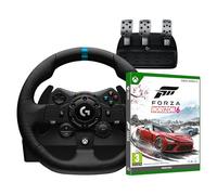 Logitech G G923 Racing Wheel and Pedals + Forza Horizon 6 (Disc) for Xbox Series X - Black