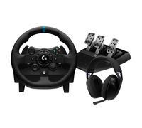 Logitech G G923 TrueForce Sim Racing Wheel & Pedals +G321 Gaming Headset XB | Xbox One, TRUEFORCE up to 1000 Hz Force Feedback + G321 LIGHTSPEED Wireless Bluetooth Gaming Headset