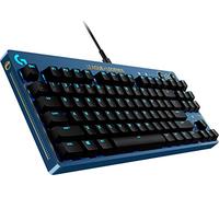 Logitech G PRO Mechanical Gaming Keyboard - Ultra-Portable Tenkeyless Design, Detachable USB Cable, LIGHTSYNC RGB Backlit Keys, Official League of Legends Edition, US INT'L - Blue/Gold