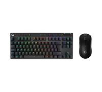 Logitech G PRO X SUPERLIGHT 2 LIGHTSPEED Wireless Gaming Mouse, USB-C Charging, PC & Mac + PRO X TKL LIGHTSPEED Wireless Gaming Keyboard, Tenkeyless, PBT keycaps (QWERTY UK English) - Black
