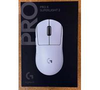Logitech G PRO X SUPERLIGHT 2 LIGHTSPEED Wireless Gaming Mouse, Lightweight, LIGHTFORCE Hybrid Switches, HERO 2 Sensor, 32,000 DPI, 5 Programmable Buttons, USB-C Charging, PC & Mac - White, New