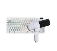 Logitech G PRO X TKL LIGHTSPEED Wireless Gaming Keyboard, QWERTY UK English Layout, Black Yeti Studio Active Dynamic XLR Broadcast Microphone for Gaming, White