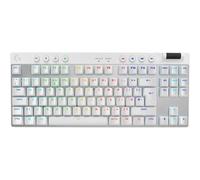Logitech G PRO X TKL LIGHTSPEED Wireless Gaming Keyboard - Ultra Portable, LIGHTSYNC RGB, GX Brown Switches, UK Layout, White