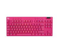 Logitech G PRO X TKL LIGHTSPEED Wireless Gaming Keyboard, Ultra Portable Tenkeyless Design, LIGHTSYNC RGB, Tactile Switches (GX Brown), QWERTY UK English Layout, Magenta