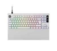 Logitech G PRO X2 RAPID Wired Gaming Keyboard Magnetic Analog Switches, Rapid Trigger, OLED Display, 8 kHz Polling, Palm Rest, Detachable USB-C - Black