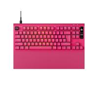 Logitech G PRO X2 RAPID Wired Gaming Keyboard Magnetic Analog Switches, Rapid Trigger, OLED Display, 8 kHz Polling, Palm Rest, Detachable USB-C - Black
