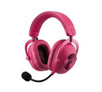 Logitech G PRO X3 LIGHTSPEED Gaming Headset - Magenta | 48 kHz Mic, 50 mm Graphene Drivers, 7.1 Surround, Bluetooth, PC, PS5
