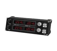 Logitech G Saitek Pro Flight Radio Panel, Professional Simulation Radio Controller, 4 Separate Led Displays, Modular and Customizable, USB, PC - Black