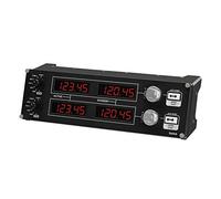 Logitech G Saitek Pro Flight Radio Panel, Professional Simulation Radio Controller, 4 Separate Led Displays, Modular and Customizable, USB, PC - Black