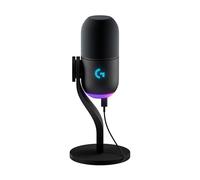 Logitech G Yeti GX Dynamic RGB Gaming Microphone with LIGHTSYNC, USB Mic for Streaming, Supercardioid, USB Plug and Play for PC/Mac - Black