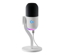 Logitech G Yeti GX Dynamic RGB Gaming Microphone with LIGHTSYNC | USB Mic for Streaming, Supercardioid, Plug and Play for PC/Mac - White