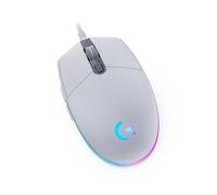 Logitech G203 LIGHTSYNC Gaming Mouse with Customizable RGB Lighting, 6 Programmable Buttons, Gaming Grade Sensor, 8K DPI Tracking, Lightweight - White