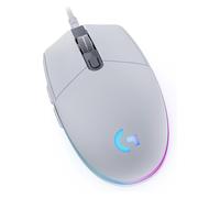 Logitech G203 LIGHTSYNC Gaming Mouse with Customizable RGB Lighting, 6 White