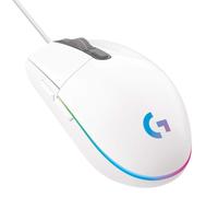 Logitech G203 Lightsync Wired Gaming Mouse (White, 910-005791)