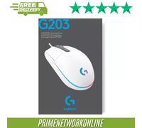Logitech G203 White RGB Gaming Mouse 100% ORIGINAL ⭐⭐⭐⭐⭐