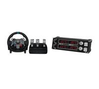 Logitech G29 Driving Force Racing Wheel and Floor Pedals, Real Force Feedback & Saitek Pro Flight Radio Panel, Professional Simulation Radio Controller, 4 Separate Led Displays