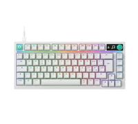Logitech G316 X 75 Gaming Keyboard, 8 kHz Report Rate, Hot-Swappable Tactile Switches, Gasket Structure, LED Dot Matrix Display & Dial, Double Shot PBT Keycaps, USB-C, RGB LIGHTSYNC, for PC - Black