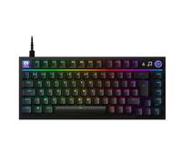 Logitech G316 X 75 Gaming Keyboard, 8 kHz Report Rate, Hot-Swappable Tactile Switches, Gasket Structure, LED Dot Matrix Display & Dial, Double Shot PBT Keycaps, USB-C, RGB LIGHTSYNC, for PC - Black