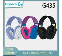 Logitech G435 wireless gaming headset with Bluetooth virtual surround sound, low latency, long battery life, comfortable to wear G435-White