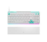Logitech G512 X 98 - Hot-Swappable TMR Analogue/Mechanical Gaming Keyboard, 8K, RAPID TRIGGER, RGB, Wired + G512 X PALM REST 98, RGB Lightbar-Amplifying Acrylic Palm Rest - White