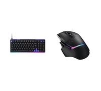 Logitech G512 X 98 - Hot-Swappable TMR Analogue/Mechanical Gaming Keyboard, 8K, RAPID TRIGGER, RGB, Wired + G502 X PLUS LIGHTSPEED Wireless RGB Gaming Mouse, HERO 25K sensor, PC/Mac - Black