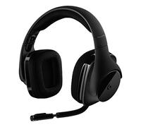 Logitech G533 Wireless Gaming Headset, 7.1 Surround Sound, DTS Headphone:X, 40 mm Pro-G Drivers, Noise-Cancelling Mic, 2.4 GHz , Lightweight, 15h Battery Life, PC/Mac - Black
