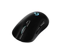 Logitech G703 LIGHTSPEED Wireless Gaming Mouse | HERO 25K Sensor, 25,600 DPI, RGB, Adjustable Weights, 6 Buttons, Long Battery, POWERPLAY, PC/Mac - Black
