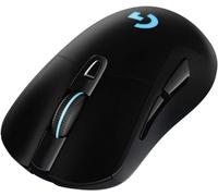 Logitech G703 LIGHTSPEED Wireless Gaming Mouse, HERO 25K Sensor, 25,600 DPI, RGB, Adjustable Weights, 6 Programmable Buttons, Long Battery Life, POWERPLAY-compatible, PC/Mac - Black