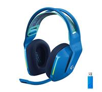 Logitech G733 LIGHTSPEED Wireless Gaming Headset with suspension headband, LIGHTSYNC RGB, Blue VO!CE mic technology and PRO-G audio drivers, Lightweight, 29 Hour battery life, 20m range - Blue