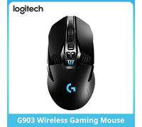 Logitech G903 LIGHT SPEED Wireless Gaming Mouse, Hero 25K Sensor, PowerPlay Compatible, Lightsync RGB, 25600 DPI Black 5676